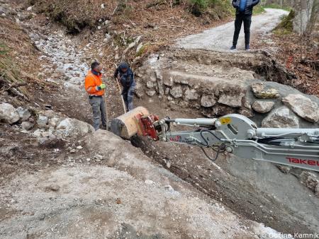 Sanacija treh mostov v Kamniški Bistrici (1)